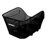 PANIER ARRIERE ACIER NID ABEILLE BASIL ICON MEDIUM NOIR FIXATION WSL SUR COTE PORTE BAGAGE  IDEAL POUR E-BIKE-VAE (L38XL23XH21CM) -FIXATION PAR VIS REGLABLE SUR FOND DU PANIER -